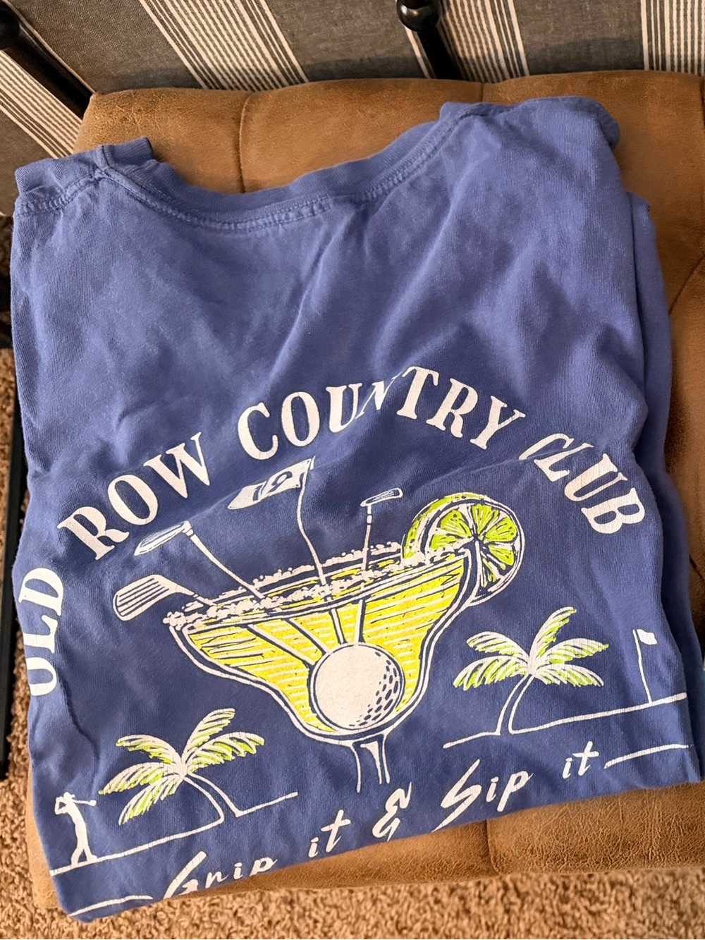 Old Row Country Club Graphic Short Sleeve T-Shirt - Blue